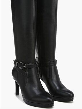 NWOT Naturalizer Taelynn Leather Platform Heel Boots 9.5 M